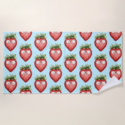 Serviette De Plage Smart Strawberry (Devant)