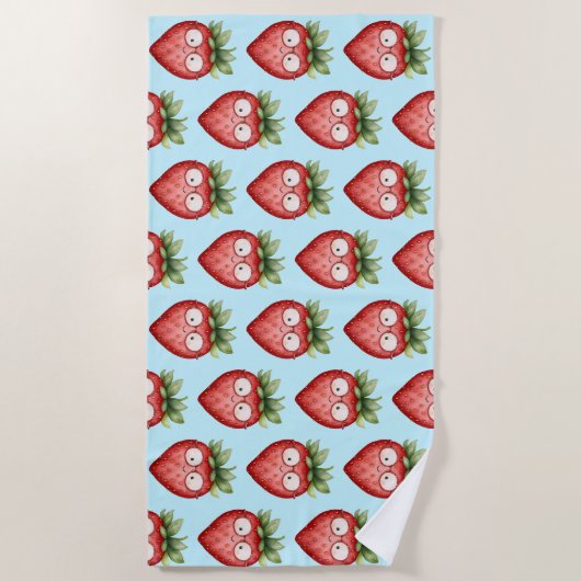 Serviette De Plage Smart Strawberry (Devant)