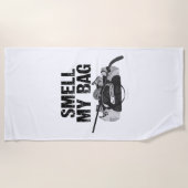 Serviette De Plage Smell My Bag (puanteur de hockey) (Devant)