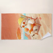 Serviette De Plage Smile Dog - Mode Plage Activé (Devant)