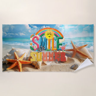 Serviette De Plage Smile it's Summer Time