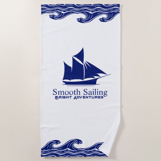 Serviette de plage Smooth Sailing (Devant)