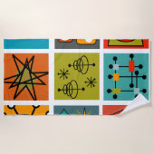 Serviette De Plage Smorgasbord moderne du milieu du siècle (Devant)