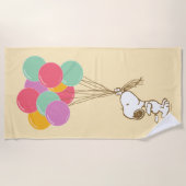 Serviette de plage Snoopy et Balloons (Devant)