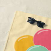 Serviette de plage Snoopy et Balloons (En situation)