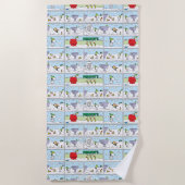 Serviette De Plage Snoopy et l'équipage Zamboni (Devant)