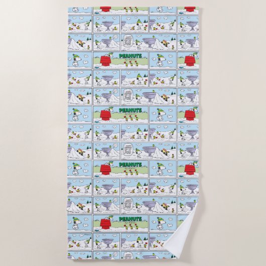 Serviette De Plage Snoopy et l'équipage Zamboni (Devant)