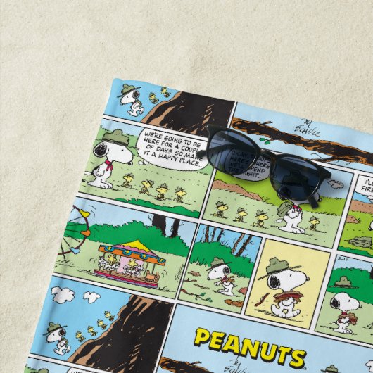 Serviette De Plage Snoopy & Friends | Go Camping (En situation)