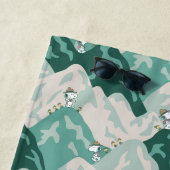 Serviette De Plage Snoopy Grand Motif extérieur (En situation)