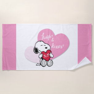 Serviette De Plage Snoopy Hugs & Kisses