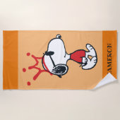 Serviette De Plage Snoopy - Joe Cool Crown (Devant)