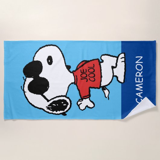 Serviette De Plage Snoopy "Joe Cool" debout (Devant)