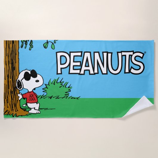 Serviette De Plage Snoopy "Joe Cool" debout (Devant)