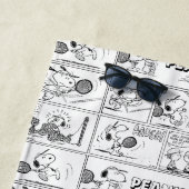 Serviette De Plage Snoopy Joue Au Tennis (En situation)