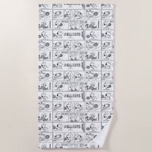 Serviette De Plage Snoopy Joue Au Tennis