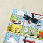 Serviette De Plage Snoopy Sled Riding Food Dish (En situation)