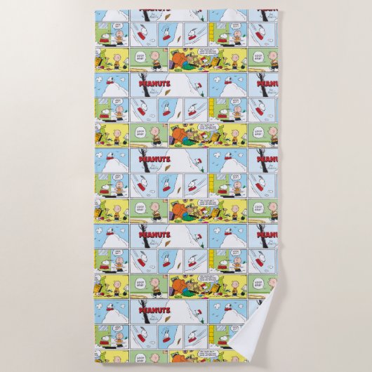 Serviette De Plage Snoopy Sled Riding Food Dish (Devant)