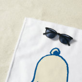 Serviette De Plage Snoopy sur 4 juillet Dog House (En situation)