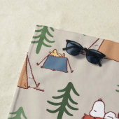 Serviette De Plage Snoopy & Woodstock Go Camping Motif (En situation)