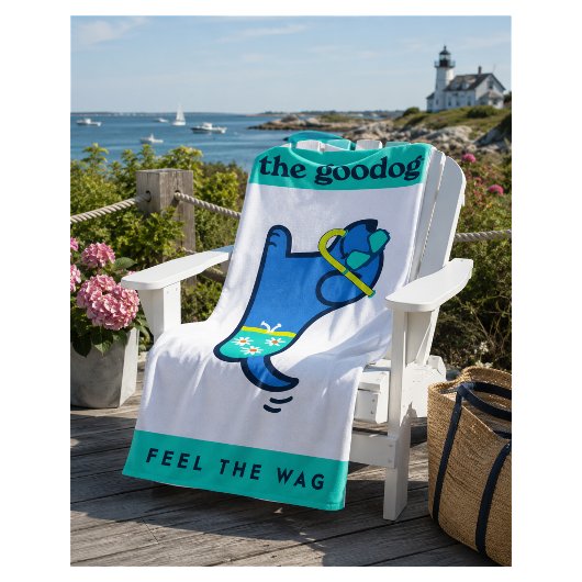 Serviette de plage Snorkel Pup