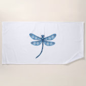 Serviette De Plage Snowflake Dragonfly Spirit (Devant)