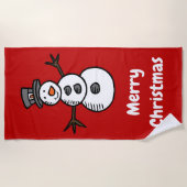 Serviette De Plage Snowman (Devant)