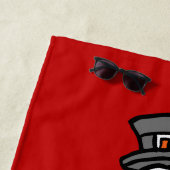 Serviette De Plage Snowman (En situation)