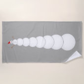 Serviette De Plage Snowman ridicule et déraisonnable (Devant)