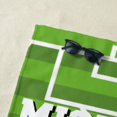Serviette De Plage Soccer Ball Nom Jersey Numéro Sports (En situation)
