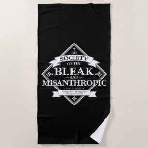 Serviette De Plage Société du Bleak & Misanthropic