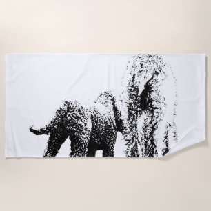 Serviette De Plage Société en courbes