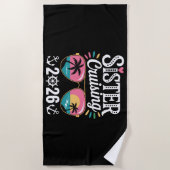 Serviette De Plage Sœur Croisière 2026 (Devant)
