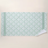 Serviette de plage - Soft Jade Damask (Devant)