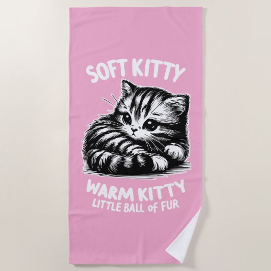 Serviette De Plage Soft Kitty (Devant)