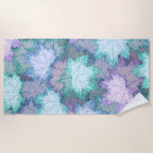 Serviette De Plage Soft Pastel Feuilles (Devant)