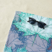 Serviette De Plage Soft Pastel Feuilles (En situation)