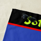 Serviette De Plage Softball Girls Star Pitcher Personnalisé (En situation)