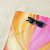 Serviette De Plage Soie pastel colorée (En situation)