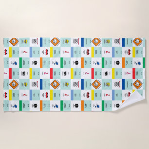 Serviette De Plage soirée de jeu de société Monopoly en carton