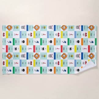 Serviette De Plage soirée de jeu de société Monopoly en carton