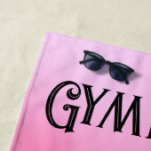 Serviette De Plage Solde de la gymnaste rose pâle (En situation)