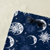 Serviette De Plage Soleil céleste et lune (En situation)