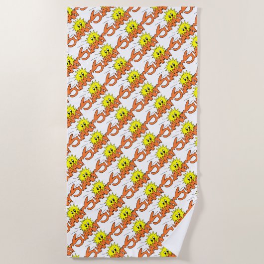 Serviette De Plage Soleil d'été (Devant)