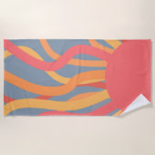 Serviette De Plage Soleil d'été (Devant)