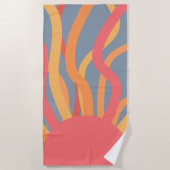 Serviette De Plage Soleil d'été (Devant)