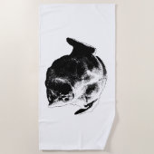 Serviette De Plage Soleil d'hiver (Devant)