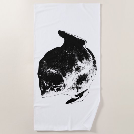 Serviette De Plage Soleil d'hiver, repos facile (Devant)