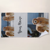 Serviette De Plage Soleil doré (Devant)