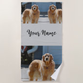 Serviette De Plage Soleil doré (Devant)