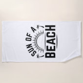 Serviette De Plage Soleil D'Une Plage (Devant)